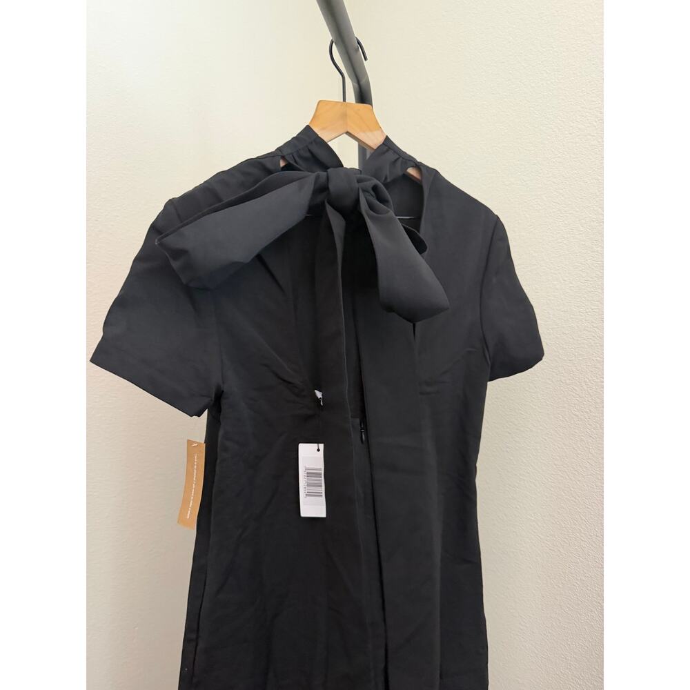 $297 New O.P.T black Elowen cotton dress sz M - Picture 8 of 11